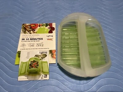 Lekue Steam Case With Tray With 10 Minute Cookbook ,3-4 Person - Image 1 of 3