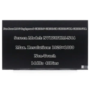 144Hz 17.3'' LCD Screen for Asus ROG Zephyrus S GX701G GX701GX GX701GWR GX701GVR - Picture 1 of 4