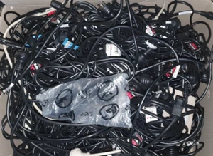10X Power Cord Lead Cables 3 Pin Australian Plug to IEC-C13 Socket 250V 10A - Picture 1 of 2