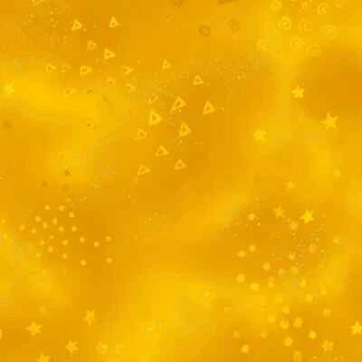 Laurel Burch Basics GLITTER Dark YELLOW Gold Metallic Fabric By the FQ - 1/4 YD - Image 1 of 4
