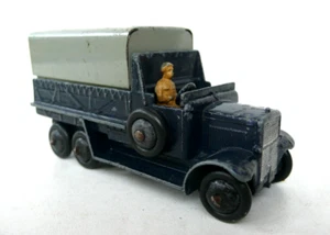 DINKY TOYS GB RARE MORRIS SIX-WHEELED WAGON BON ÉTAT AXES PINCÉS 1938 BLEU - Imagen 1 de 7