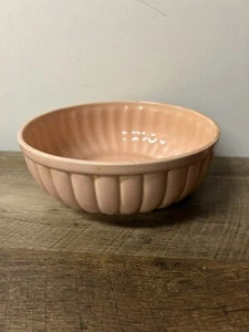 Vintage Cookson C P Pottery Pink Ceramic Ribbed Bowl Planter USA 8306 USA - Picture 1 of 4