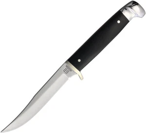 Rough Ryder Small Highland Black G10 Stainless Clip Point Fixed Blade Knife 2377 - Picture 1 of 3