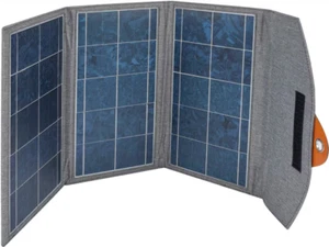 4smarts Solar Panel VoltSolar Schwarz Dual USB-A Akkuladegerät 20W Faltbar NEU - Zdjęcie 1 z 8