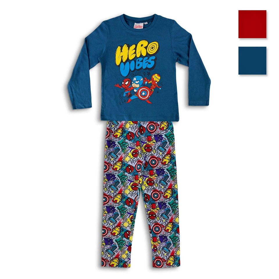 Pigiama Marvel Avengers lungo ufficiale maniche lunghe in cotone bambino 4590 - Imagen 1 de 1