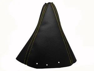 Cuffia cambio in vera pelle filo giallo per Hyundai Terracan 2001-2008 - Foto 1 di 1