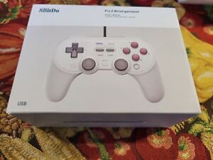 8BitDo Pro 2 Wired Controller for Switch Windows Android & Raspberry Pi Grey NEW