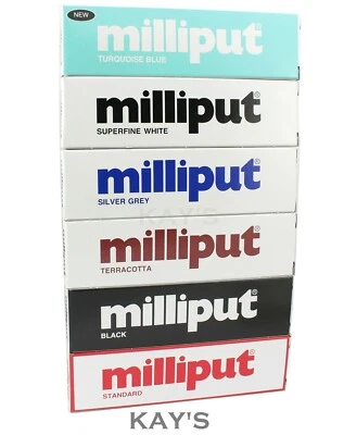 MILLIPUT STUCCO EPOSSIDICO STANDARD, TERRACOTTA, NERO, BIANCO SUPERFINE, TURCHESE