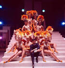British Actor And Dancer Lionel Blair Posed With Showgirls On 1960s Old Photo