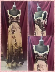 Dress Michal Negrin Retro flowers made in Israel very rare collector's item - Picture 1 of 12