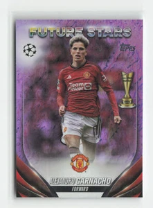 Alejandro Garnacho 2023-24 Topps Jade Edition UEFA Future Stars Purple 04/15 - Picture 1 of 2