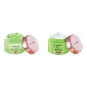 Lakmé 9 to 5 Naturale Aloe Aqua Gel & Night Creme For Women Set Of 2 Each 50g - Picture 1 of 5