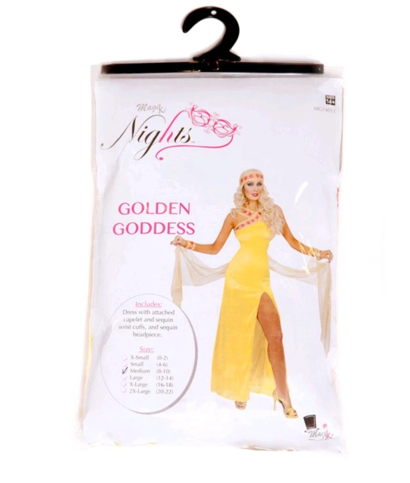 Sexy Disfraz de Diosa Dorada para Mujer M 8 - 10 Vestir Halloween NUEVO Foto 1 de 1