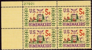 Scott #1253 Homemakers Plate Block of 4 Stamps - MNH P#27921 - Picture 1 of 2