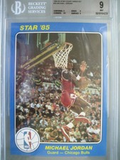 1984-85 Star Court Kings 5x7 #26 Michael Jordan XRC Rookie BGS 9 9/9/9/8.5 TRC