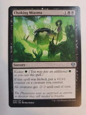 MTG Magic The Gathering Card Choking Miasma Sorcery Black Dominaria United  - Image 1 of 2