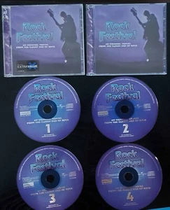 ROCK FESTIVAL - 1995 UK 60-Track 4xCD Album New Open Box (Rare) - Picture 1 of 2