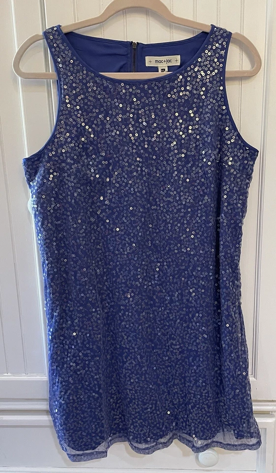 Mac + Jac Purple Sequin Short Sleeveless Dress - Size XL - Image 1 of 4