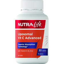 NUTRA-LIFE LIPOSOMAL VIT C ADVANCED 30 TABS / VITAMIN C SUPERIOR ABSORPTION