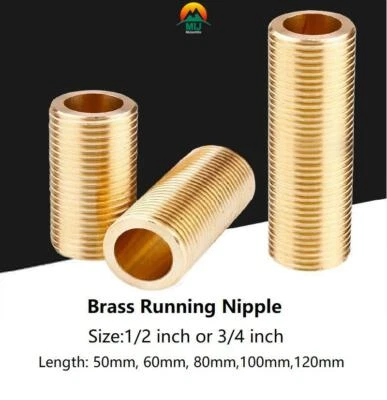 1/2 inch 3/4 inch BSP Brass Plumbing Pipe Compression Adaptor Threaded 50-120mm