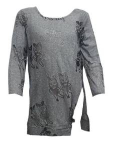 TEREZ Girl's Grey Long Sleeve Shirt #11087724 NWT - Picture 1 of 3