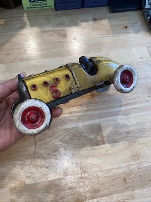 NASCAR Amarillo Juguete Coche de Carreras HOTROD RATROD Hierro Fundido Metal Coche Camión Automático Foto 1 de 4