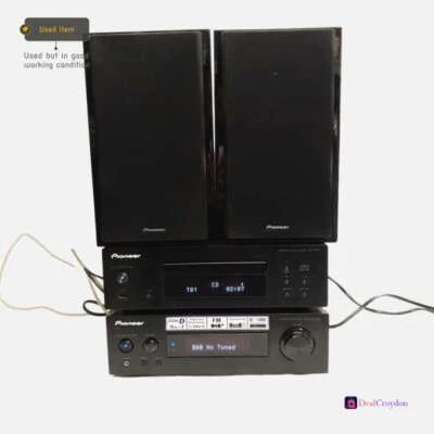 PIONEER SX-P01DAB-K STEREO RECEIVER + PD-P01-K COMPACT DISC PLAYER + SPEAKERS - Image 1 of 4