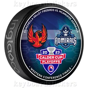 2023 AHL Copa Caldera Playoffs Disco de Duelo Coachella Valle Firebirds vs Almirantes - Imagen 1 de 2