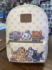 Loungefly Disney Cats Flower Mini Backpack Aristocats NEW - FREE SHIPPING