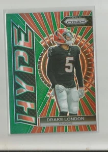 2023 Panini Prizm DRAKE LONDON Green Prizm HYPE - Picture 1 of 1