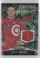 2016 Panini Prizm NASCAR Firesuit Fabrics Green Flag Prizm /99 Kyle Larson #KL