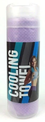 Cooling Towel Instant Cool Lavender 13" x 33" Fitness Companion - Image 1 of 4