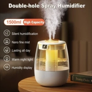Ultrasonic Humidifier Air Purifier Essential Oil Aroma Diffuser Large Room Mist - Picture 1 of 15