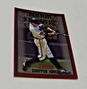 2000 BOWMAN - CHIPPER JONES 3B ATLANTA BRAVES MAJOR POWER CARD MP2 - Picture 1 of 4