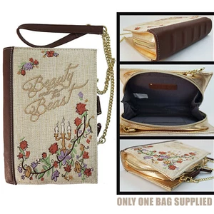 Bolso de mano con forma de libro Danielle Nicole x Disney La Bella y la Bestia - Imagen 1 de 12