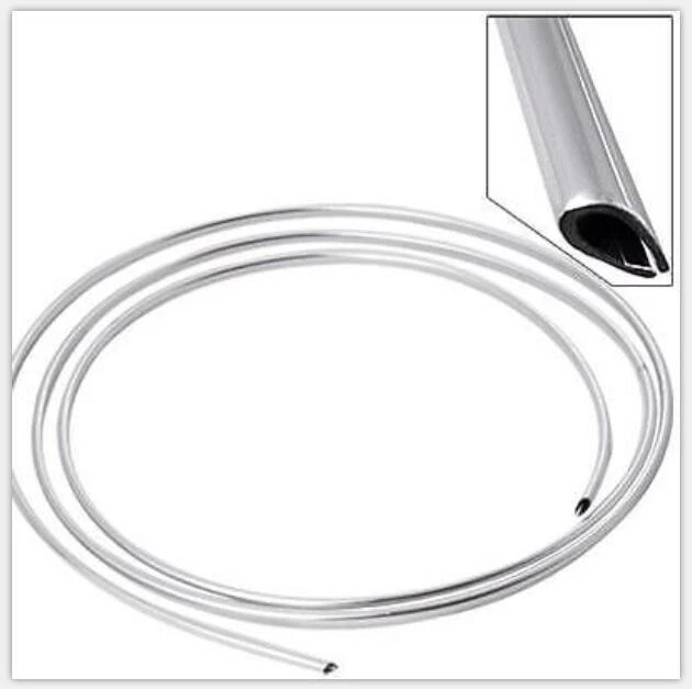 10ft 6mm U Shape Bumper Air Vent Grille Switch Rim Chrome Trim Strip Moulding Foto 1 de 4