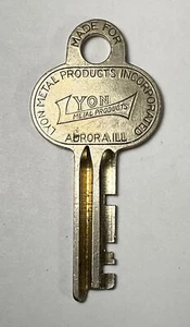 Vintage Lyon Metal Products Yale & Towne MFG key Aurora, ILL. KH 13 - Picture 1 of 2