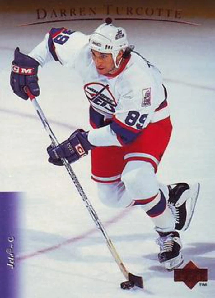 #481 Darren Turcotte - Winnipeg Jets - 1995-96 Upper Deck Hockey - Image 1 of 1