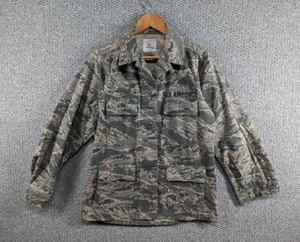 Genuine Women's US Air Force Army Tiger Camo BDU Cargo Rip Stop Jacket 6L M Long - Picture 1 of 15