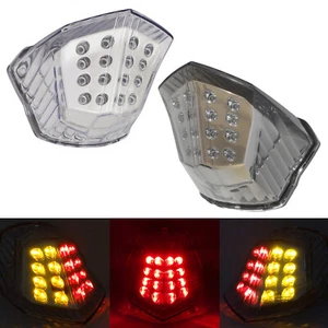 Chrome LED Integrated Blinker Taillight For YAMAHA FZ6R Diversion XJ-6 2009-2017 - Picture 1 of 14
