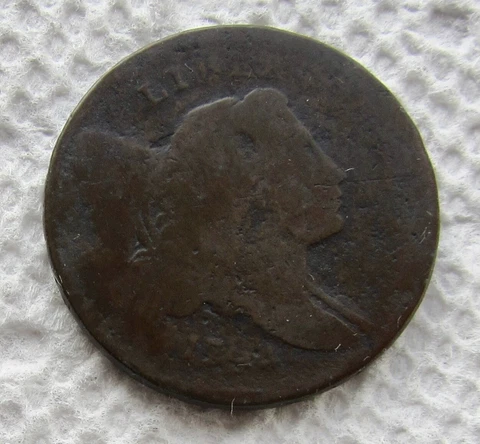 1794 1/2C BN Liberty Cap Half Cent Rare Key Date VG Detail Full Date Corrosion Cover