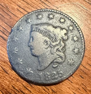 1825 Coronet Matron Head Large Cent 1c - Picture 1 of 2