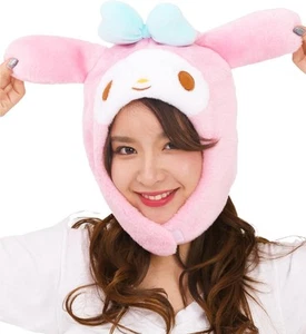 Sanrio Taremimi My Melody Costume Cap Hat Christmas Halloween Free Size SAZAC - Picture 1 of 5