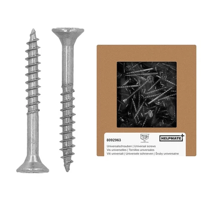 - Viti Universali a Testa Svasata 3,5 X 30 in Acciaio Inox A2 Antiruggine – 400  - Immagine 1 di 4