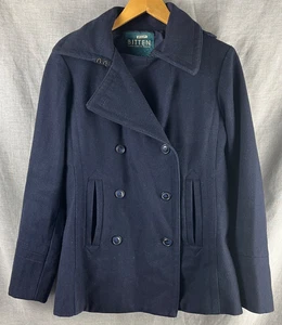 Chaqueta Abrigo Bitten Sarah Jessica Parker Guisante Mujer L Doble Pecho Poli Lana - Imagen 1 de 4