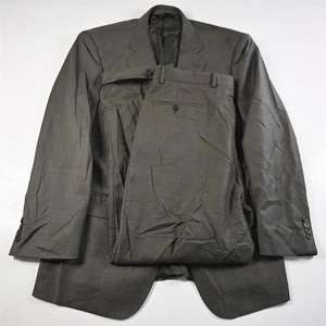 Pronto Uomo 42R 36x30 Green Check Couture 100% Wool Mens Jacket Pants Suit - Picture 1 of 12