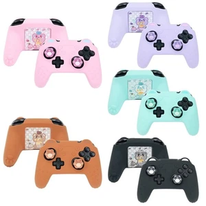 GeekShare Bear Case for Switch Pro Controller Silicone Thumb Grips 3-in-1 Kits - Picture 1 of 29