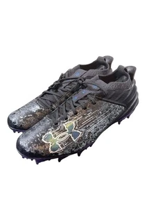 Under Armour Blur Smoke Suede 2.0 Football Cleats Mens 9.5 Black 3027978-001 - Picture 1 of 9