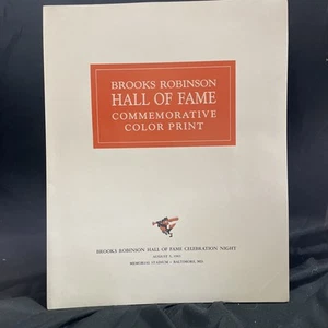 Brooks Robinson Hall of Fame Gedenk Farbdruck 8.5.1983 - Bild 1 von 6