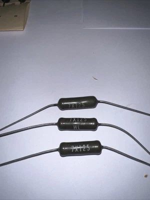125 OHM, 7WATT, 2% WARD LEONARD WIRE WOUND POWER RESISTORS NEW LOT OF (3) - Image 1 of 4
